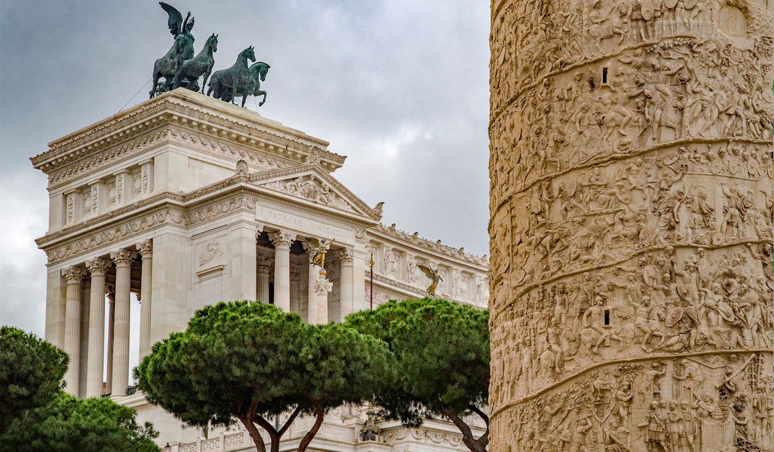 La Columna de Trajano en Roma