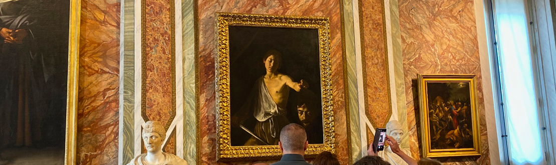 Las obras de Caravaggio en Roma