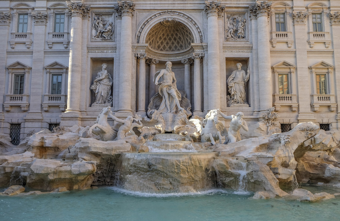 Fontana di Trevi a Roma